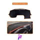 Mircem Honda Cıty (2020+) Uyumlu Torpido Örtüsü | Yansıma Önleyici | Kolay Montaj | Tam Koruma | F46 Kahverengi