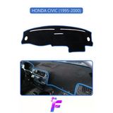 Mircem Honda Cıvıc (1995-2000) Uyumlu Torpido Örtüsü | Yansıma Önleyici | Kolay Montaj | Tam Koruma | F53 Mavi