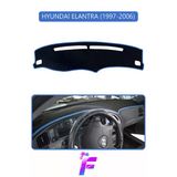 Mircem Hyundai Elantra (1997-2006) Uyumlu Torpido Örtüsü | Yansıma Önleyici | Hızlı Montaj | Koruma | G11 Mavi