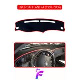 Mircem Hyundai Elantra (1997-2006) Uyumlu Torpido Örtüsü | Yansıma Önleyici | Hızlı Montaj | Koruma | G9 Kırmızı
