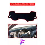 Mircem Hyundai Elantra (2017-2020) Uyumlu Torpido Örtüsü | Yansıma Önleyici | Hızlı Montaj | Koruma | G21 Kırmızı