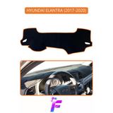 Mircem Hyundai Elantra (2017-2020) Uyumlu Torpido Örtüsü | Yansıma Önleyici | Hızlı Montaj | Koruma | G22 Kahverengi