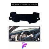 Mircem Hyundai Elantra (2017-2020) Uyumlu Torpido Örtüsü | Yansıma Önleyici | Hızlı Montaj | Koruma | G24 Siyah