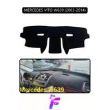 Mircem Mercedes Vito (2003-2014) Uyumlu Torpido Örtüsü | Kolay Montaj | Yansıma Önleyici | Koruma | G96 Siyah
