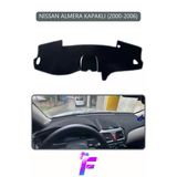Mircem Nissan Almera Kapaklı (2000-2006) Torpido Örtüsü | Güneş Ve Yansımaya Karşı Kalkan | H56 Gri