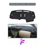 Mircem Nissan Micra (2005-2010) Uyumlu Torpido Örtüsü | Yansıma Önleyici | Tam Koruma | Kolay Montaj | H62 Gri