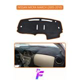 Mircem Nissan Micra (2005-2010) Uyumlu Torpido Örtüsü | Yansıma Önleyici | Tam Koruma | Kolay Montaj | H64 Kahverengi