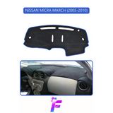 Mircem Nissan Micra (2005-2010) Uyumlu Torpido Örtüsü | Yansıma Önleyici | Tam Koruma | Kolay Montaj | H65 Mavi