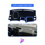 Mircem Opel Combo (2018-2023) Uyumlu Torpido Örtüsü | Çatlama Ve Isıya Karşı Tam Koruma | Oto Aksesuar |T29 Mavi