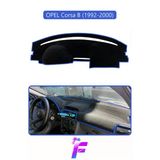 Mircem Opel Corsa B (1992-2000) Uyumlu Torpido Örtüsü | Yansıma Önleyici | Tam Koruma | Kolay Montaj | H77 Mavi