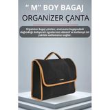 Mircem Oto Bagaj Çantası Orta Boy Cırtlı Keçe Kumaş - Geniş Hacimli,Dayanıklı,Araç İçi Düzenleyici | A6