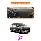 Mircem Peugeot 3008 (2008-2016) Uyumlu Torpido Örtüsü | Yansıma Önleyici | Tam Koruma | Kolay Montaj | J10 Kahverengi