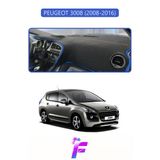 Mircem Peugeot 3008 (2008-2016) Uyumlu Torpido Örtüsü | Yansıma Önleyici | Tam Koruma | Kolay Montaj | J11 Mavi
