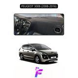 Mircem Peugeot 3008 (2008-2016) Uyumlu Torpido Örtüsü | Yansıma Önleyici | Tam Koruma | Kolay Montaj | J12 Siyah