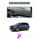 Mircem Peugeot 3008 Ekranlı (2021+) Uyumlu Torpido Örtüsü | Yansıma Önleyici | Koruma | Kolay Montaj | J14 Gri