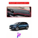 Mircem Peugeot 3008 Ekranlı (2021+) Uyumlu Torpido Örtüsü | Yansıma Önleyici | Koruma | Kolay Montaj | J15 Kırmızı