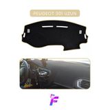 Mircem Peugeot 301 (2012+) Uzun Kasa Uyumlu Torpido Örtüsü | Çatlama Ve Isıya Karşı Tam Koruma | T85 Bej