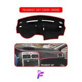 Mircem Peugeot 307 (2001-2008) Araca Özel Torpido Örtüsü | Ön Göğüs Kılıfı | Tam Koruma | Oto Aksesuar |T93 Kırmızı