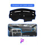 Mircem Peugeot 307 (2001-2008) Araca Özel Torpido Örtüsü | Ön Göğüs Kılıfı | Tam Koruma | Oto Aksesuar |T95 Mavi