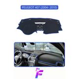 Mircem Peugeot 407 (2004-2010) Uyumlu Torpido Örtüsü | Yansıma Önleyici | Tam Koruma | Kolay Montaj | H89 Mavi