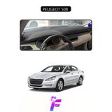 Mircem Peugeot 508 (2010-2018) Uyumlu Torpido Örtüsü | Yansıma Önleyici | Tam Koruma | Kolay Montaj | H96 Siyah