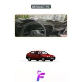 Mircem Renault 19 Uyumlu Torpido Örtüsü | Yansıma Önleyici | Tam Koruma | Hızlı Ve Kolay Montaj | J38 Gri