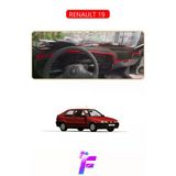 Mircem Renault 19 Uyumlu Torpido Örtüsü | Yansıma Önleyici | Tam Koruma | Hızlı Ve Kolay Montaj | J39 Kırmızı
