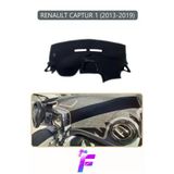Mircem Renault Captur 1 (2013-2019) Uyumlu Torpido Örtüsü | Yansıma Önleyici | Koruma | Hızlı Montaj | J44 Gri