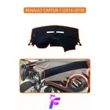 Mircem Renault Captur 1 (2013-2019) Uyumlu Torpido Örtüsü | Yansıma Önleyici | Koruma | Hızlı Montaj | J46 Kahverengi