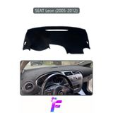 Mircem Seat Leon (2005-2012) Uyumlu Torpido Örtüsü | Yansıma Önleyici | Tam Koruma | Hızlı Montaj | K20 Gri