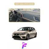 Mircem Seat Leon (2013-2020) Uyumlu Torpido Örtüsü | Yansıma Önleyici | Tam Koruma | Hızlı Montaj | K25 Bej