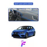 Mircem Seat Leon (2013-2020) Uyumlu Torpido Örtüsü | Yansıma Önleyici | Tam Koruma | Hızlı Montaj | K29 Mavi