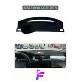Mircem Seat Toledo (2013-2017) Uyumlu Torpido Örtüsü | Yansıma Önleyici | Tam Koruma | Hızlı Montaj | K32 Gri