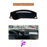Mircem Seat Toledo (2013-2017) Uyumlu Torpido Örtüsü | Yansıma Önleyici | Tam Koruma | Hızlı Montaj | K34 Kahverengi