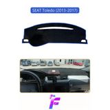 Mircem Seat Toledo (2013-2017) Uyumlu Torpido Örtüsü | Yansıma Önleyici | Tam Koruma | Hızlı Montaj | K35 Mavi