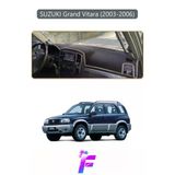 Mircem Suzukı Grand Vitara (2003-2006) Uyumlu Torpido Örtüsü | Yansıma Önleyici | Tam Koruma | K44 Gri