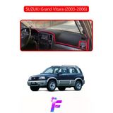 Mircem Suzukı Grand Vitara (2003-2006) Uyumlu Torpido Örtüsü | Yansıma Önleyici | Tam Koruma | K45 Kırmızı