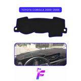 Mircem Toyota Corolla (2000-2006) Torpido Örtüsü | Güneşten, Isıdan, Çatlamadan Korur | Oto Aksesuar | B29 Mavi