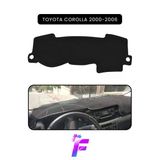 Mircem Toyota Corolla (2000-2006) Torpido Örtüsü | Güneşten, Isıdan, Çatlamadan Korur | Oto Aksesuar | B30 Siyah