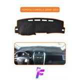 Mircem Toyota Corolla (2006-2012) Araca Özel Torpido Örtüsü | Ön Göğüs Kılıfı | Tam Koruma | Kaymaz | B34 Kahverengi