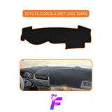 Mircem Toyota Corolla Terra (1997-2001) Torpido Örtüsü | Güneşten Korur | Kolay Montaj | Tam Uyum | B22 Kahverengi