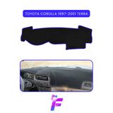 Mircem Toyota Corolla Terra (1997-2001) Torpido Örtüsü | Güneşten Korur | Kolay Montaj | Tam Uyum | B23 Mavi