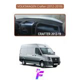 Mircem Volkswagen Crafter (2012-2019) Uyumlu Torpido Örtüsü | Yansıma Önleyici | Koruma | Hızlı Montaj |K76 Kahverengi