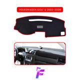Mircem Volkswagen Golf 5 (2003-2009) Torpido Örtüsü | Güneşten, Isıdan, Çatlamadan Korur | Tam Uyum | C3 Kırmızı