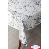 MİRELLA Astarlı Silinebilir Pvc Muşamba Plastik Masa Örtüsü () MERMER