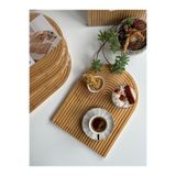 mirene ateiler Gökkuşağı Model Bambu Sunumluk Tepsi