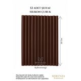 mirenza cosmetic 12 Adet Kahverengi Saç Kaynak Çubuk Silikon Çubuk Keratin Kaynak Malzemesi