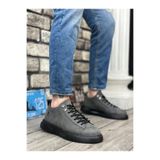 MirgeShoes Füme Bağcıklı Erkek Spor Ayakkabı Vinnex Yüksek Kalın SYH Taban MRG010602649