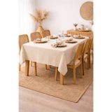 Mirilliahome Pamuk Keten Masa Örtüsü Düz Minimal Tasarım