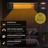 Mirkraft Grade Duvar Tipi Karbon Infrared Isıtıcı - 2500 W